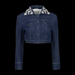 Aiste Cropped Denim Jacket