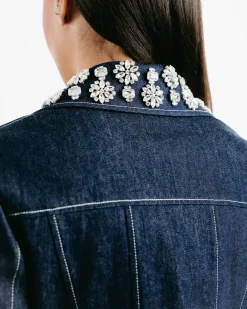 Aiste Cropped Denim Jacket