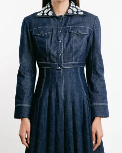 Aiste Cropped Denim Jacket
