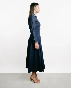 Aiste Cropped Denim Jacket