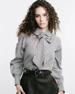 A-Line Belted Midi Skirt