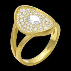 Amani Rose-Cut Diamond Shield Ring