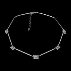 Aquamarine & Diamond Necklace