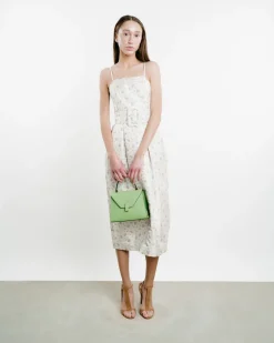 Artichoke Belted Jacquard Dress
