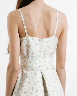Artichoke Belted Jacquard Dress