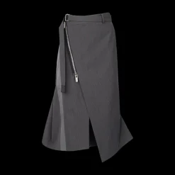 Asymmetric Midi Skirt
