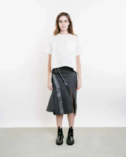 Asymmetric Midi Skirt
