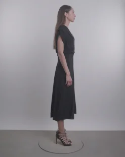 Banana-Cut Shift Dress
