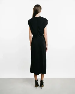 Banana-Cut Shift Dress