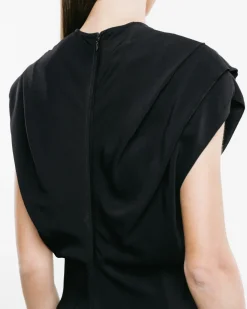 Banana-Cut Shift Dress