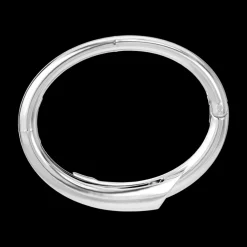 Biseau Bangle Bracelet in Silver