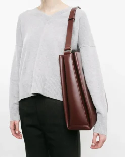 Burgundy Toasted Folded Tote Bag