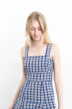 Checked Skater Dress