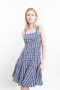 Checked Skater Dress