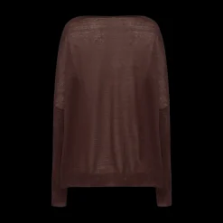 Chunky Boat Neck Linen Sweater