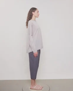 Chunky Boat Neck Linen Sweater