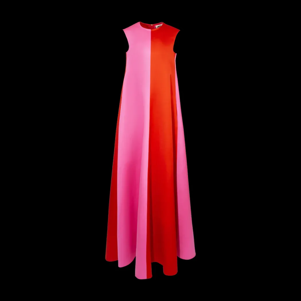 Colorblock Long Dress