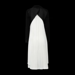 Cropped Blazer With Pleated Skirt