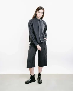 Cropped Glen Checked Pants