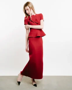 Crêpe Knit Pencil Skirt