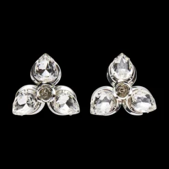 Crystal Flower Stud Earrings