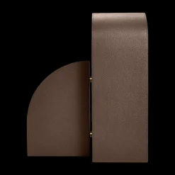 Dark Brown Cubist Bookend