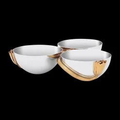 Deco Leaves Condiment Server