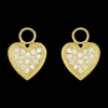 Diamond Heart Earring Charms