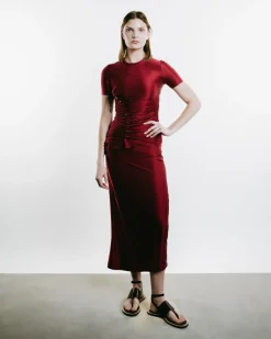 Draped Jersey Skirt
