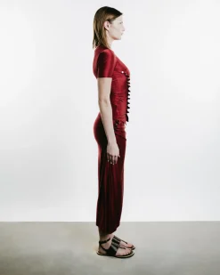 Draped Jersey Skirt