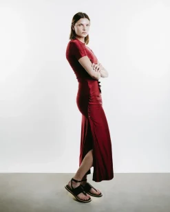 Draped Jersey Skirt