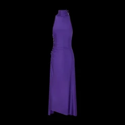 Draped Satin Jersey Cocktail Dress
