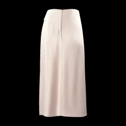 Draped Satin Midi Skirt