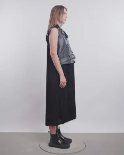 Faux Leather Maxi Dress