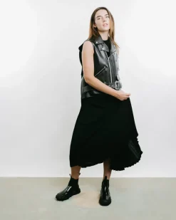 Faux Leather Maxi Dress