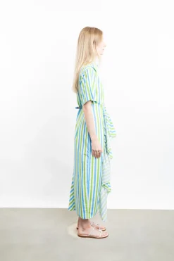 Gathered Ruffle Shirtdress