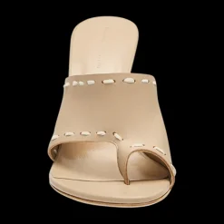 High-Heeled Thong Sandals