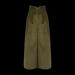 High-Waisted Corduroy Pants