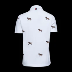 Horse-Embroidered Polo Shirt