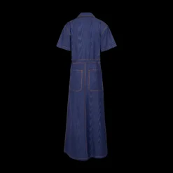 Janitoress Dress in Ridged Moire