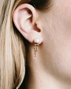 Jellyfish White Pearl Stud