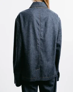 Julian Cashmere Denim Shirt Jacket