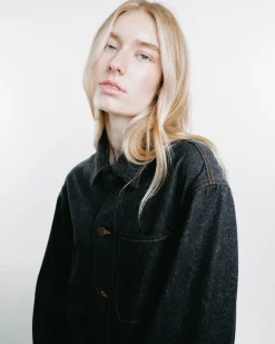 Julian Cashmere Denim Shirt Jacket