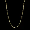 18K Yellow Gold Oval-Link Chain Necklace