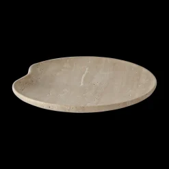 Large Travertine Lily Bowl