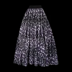 Leopard Print Tiered Skirt