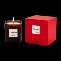 Library Candle Leather