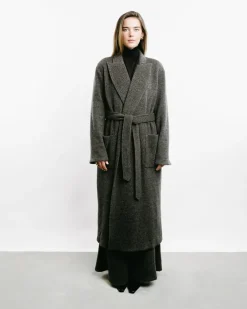 Long Herringbone Coat
