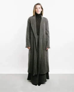 Long Herringbone Coat