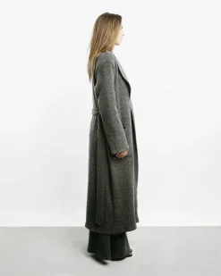 Long Herringbone Coat